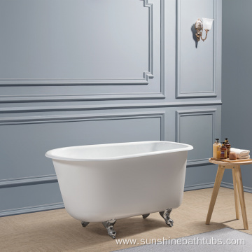 54'' Small Baby Clawfoot Luxury Cast Iron Bathtub